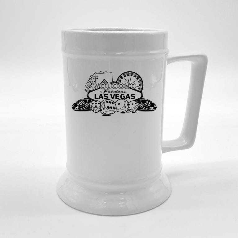 Welcome To The Fabulous Las Vegas Logo Beer Stein