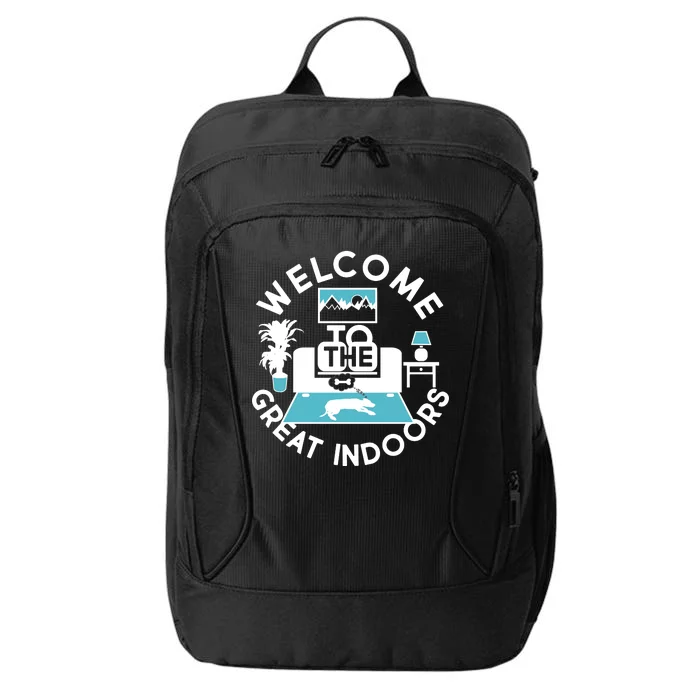 Welcome To The Great Indoors City Backpack