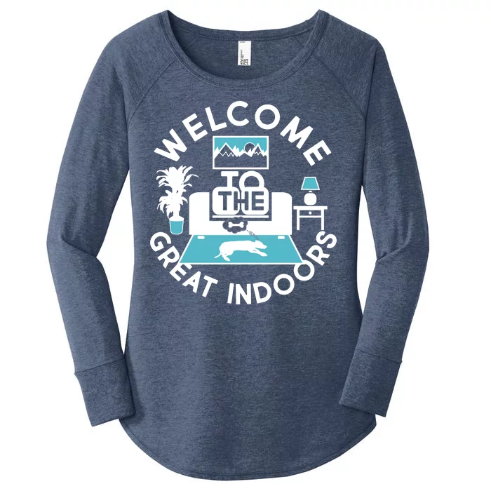 Welcome To The Great Indoors Women's Perfect Tri Tunic Long Sleeve Shirt