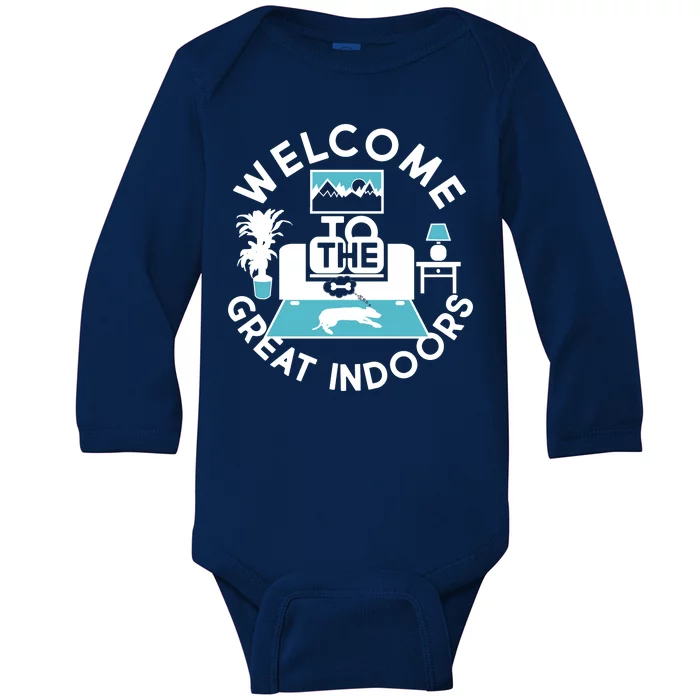 Welcome To The Great Indoors Baby Long Sleeve Bodysuit