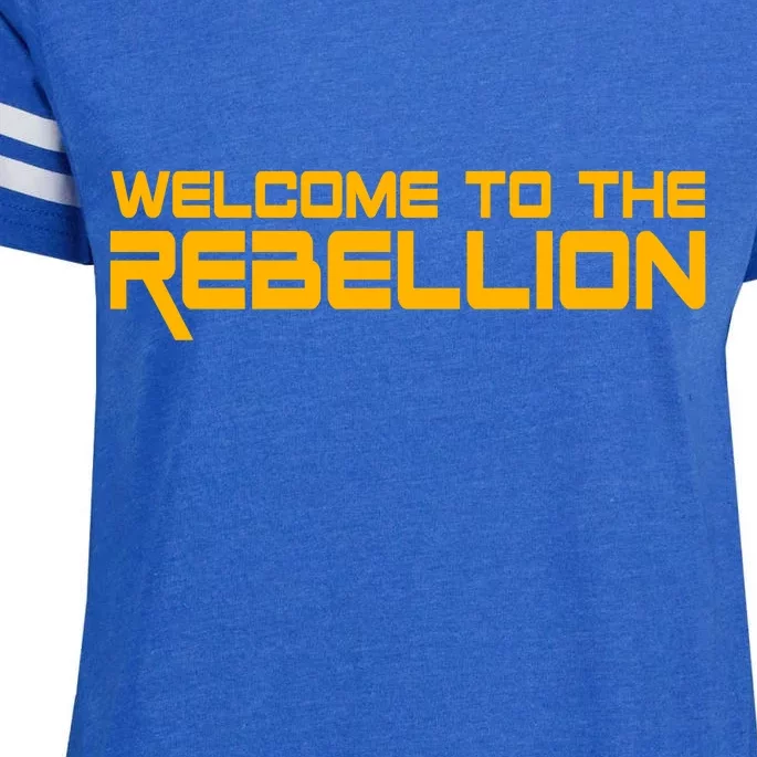 Welcome To The Rebellion Enza Ladies Jersey Football T-Shirt