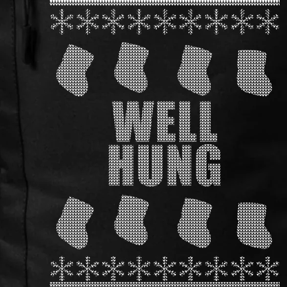 Well Hung Funny Ugly Christmas Daily Commute Backpack