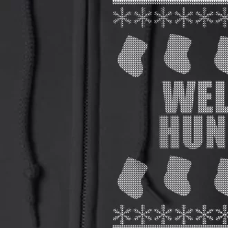 Well Hung Funny Ugly Christmas Full Zip Hoodie