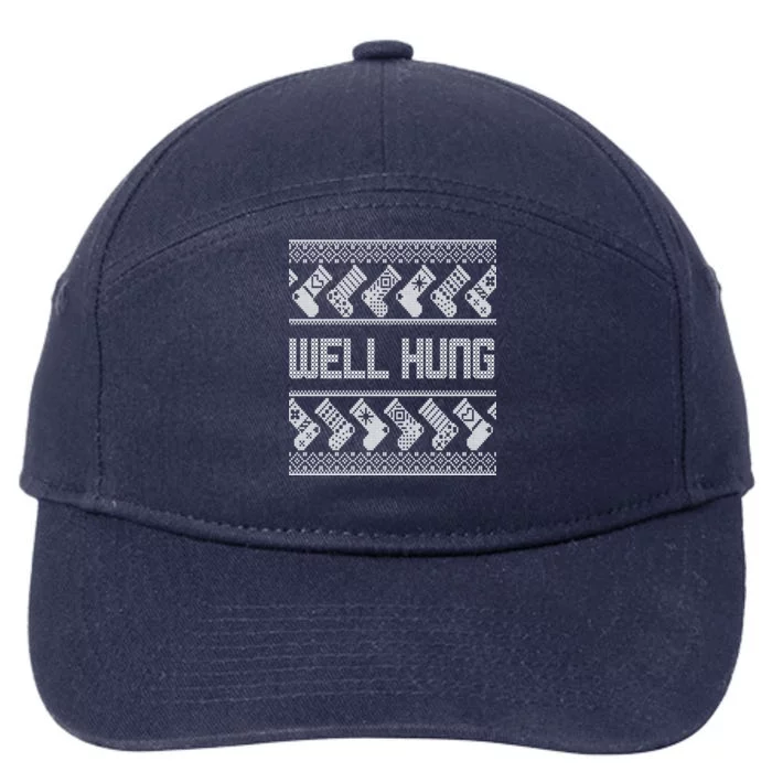 Well Hung Ugly Christmas 7-Panel Snapback Hat