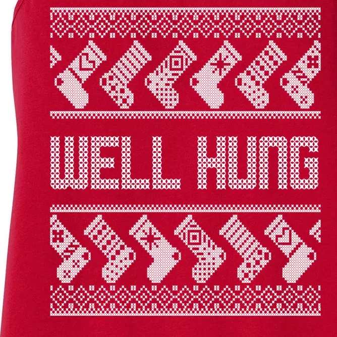 Well Hung Ugly Christmas Women's Racerback Tank