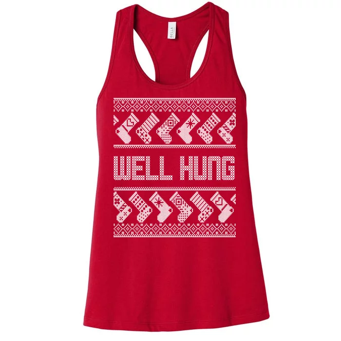 Well Hung Ugly Christmas Women's Racerback Tank