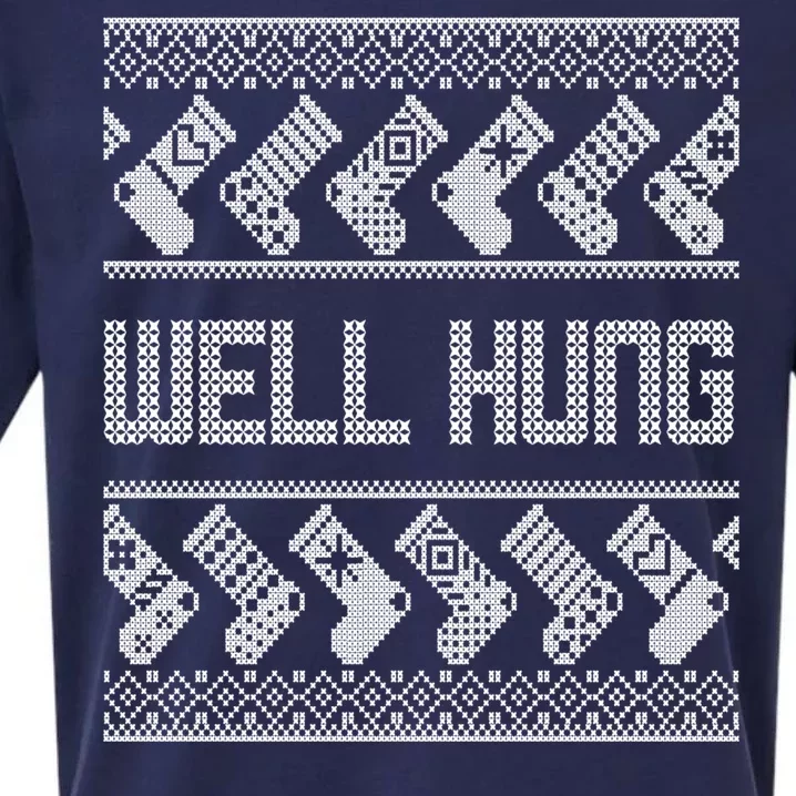 Well Hung Ugly Christmas Sueded Cloud Jersey T-Shirt