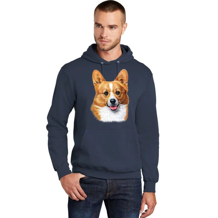 Welsh Corgi Dog Portrait Tall Hoodie