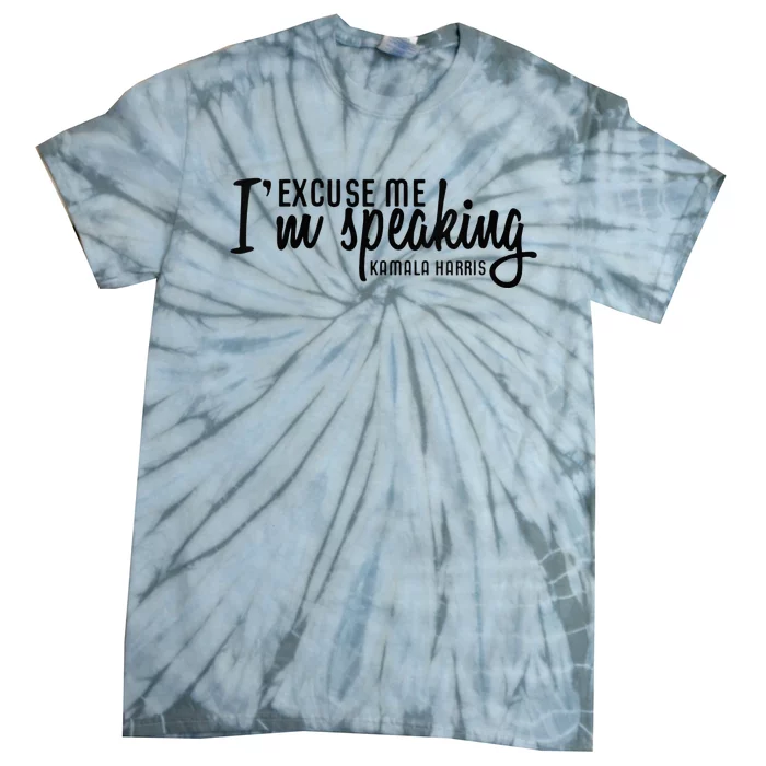 Wo Excuse Me IM Speaking Kamala Harris Vneck Tie-Dye T-Shirt