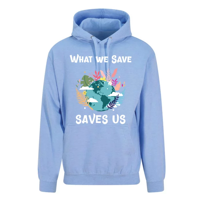 World Earth Mother Nature What We Save Saves Us Great Gift Unisex Surf Hoodie