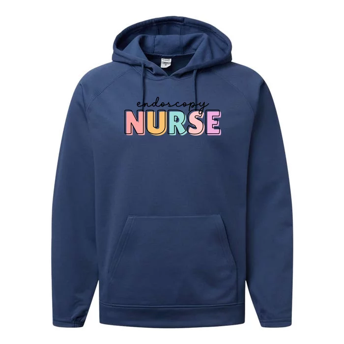 Wo Endoscopy Nurse Cute Fun Endoscopy Nursing Great Gift Performance Fleece Hoodie