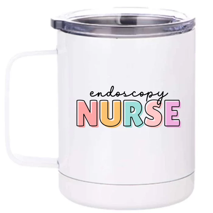 Wo Endoscopy Nurse Cute Fun Endoscopy Nursing Great Gift Front & Back 12oz Stainless Steel Tumbler Cup