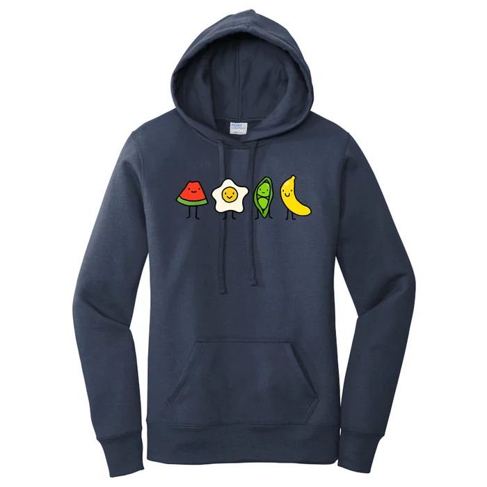 Watermelon Egg Peas Bananas Song Funny Women's Pullover Hoodie