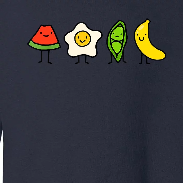 Watermelon Egg Peas Bananas Song Funny Toddler Sweatshirt