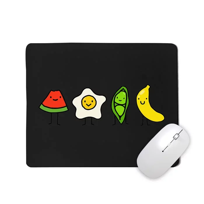 Watermelon egg peas bananas song funny Mousepad