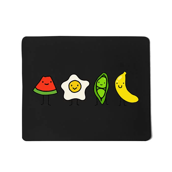 Watermelon egg peas bananas song funny Mousepad