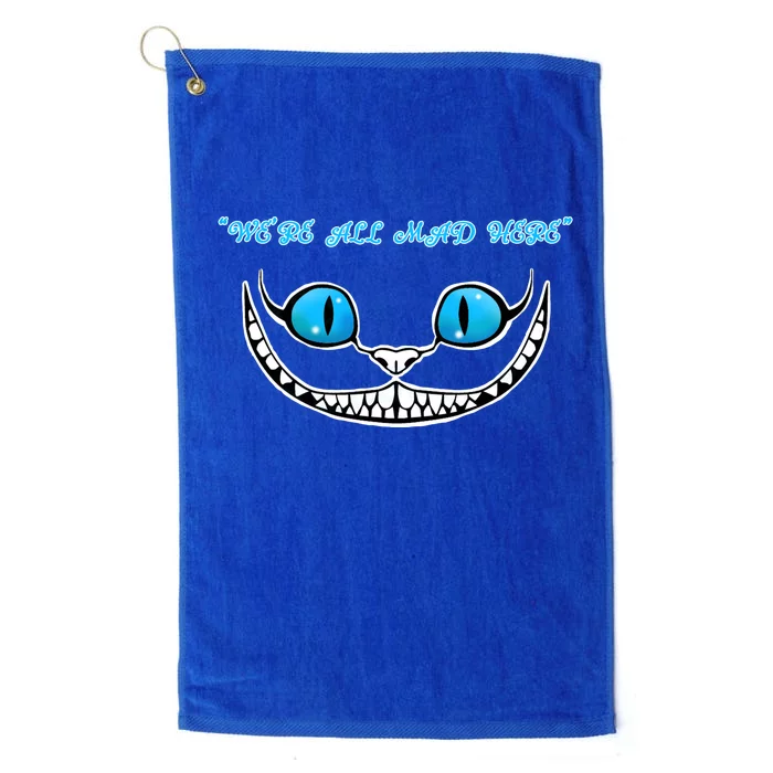 We're All Mad Here Crazy Face Platinum Collection Golf Towel