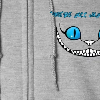 We're All Mad Here Crazy Face Full Zip Hoodie