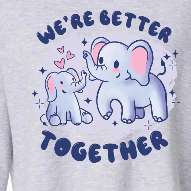 We're Better Together Cropped Pullover Crew