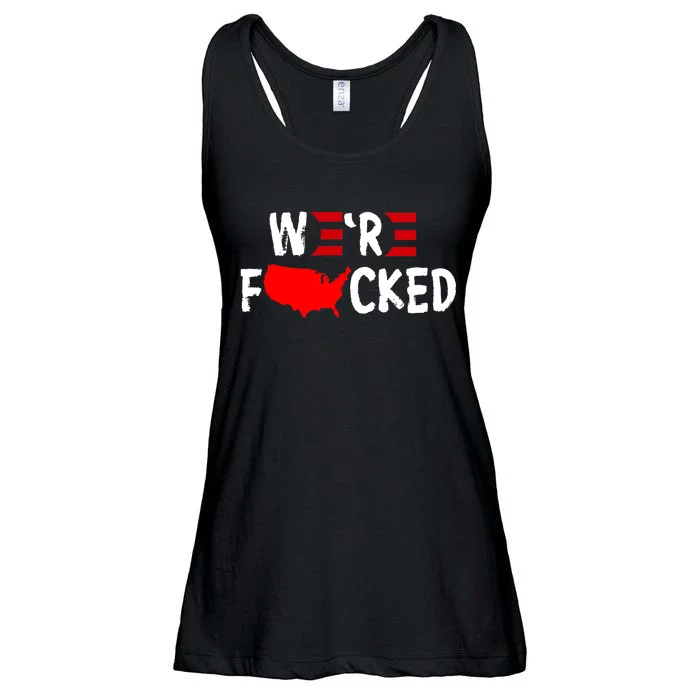 Were Fucked Pro Trump Republican Anti Biden Ladies Essential Flowy Tank