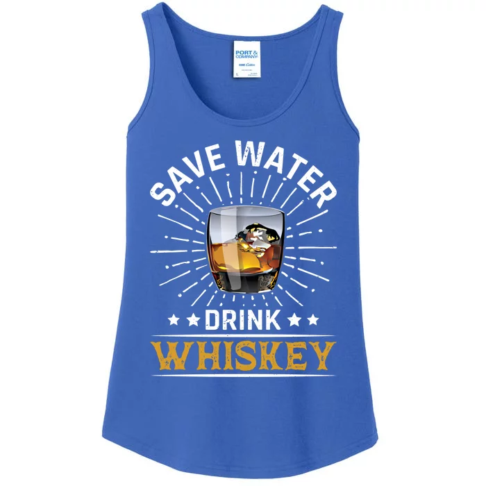 Whiskey Er Save Water Whiskey Gift Ladies Essential Tank