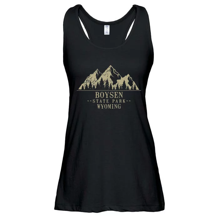 Wyoming En State Park Ladies Essential Flowy Tank