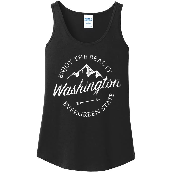 Washington Evergreen State Ladies Essential Tank