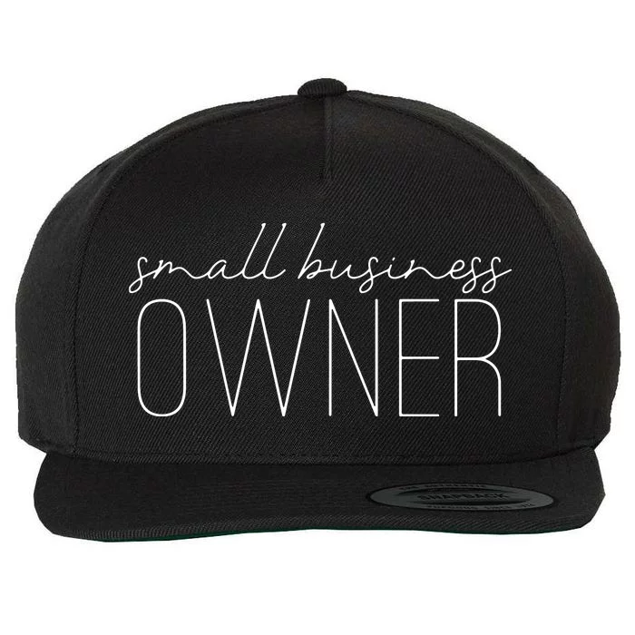 Womens Entrepreneur Small Business Owner Wool Snapback Cap