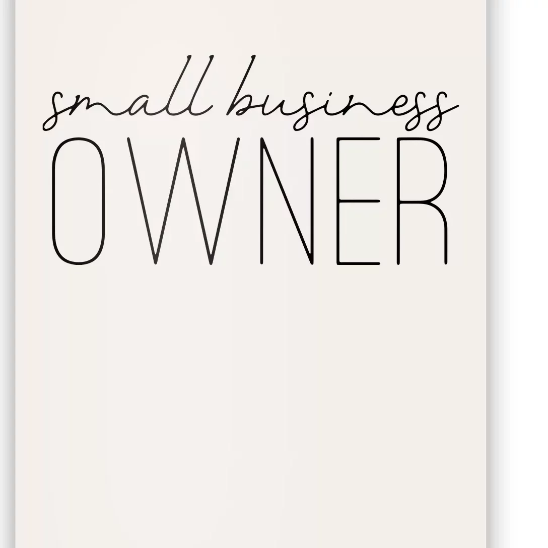 Womens Entrepreneur Small Business Owner Poster