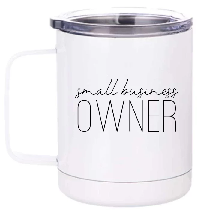 Womens Entrepreneur Small Business Owner Front & Back 12oz Stainless Steel Tumbler Cup