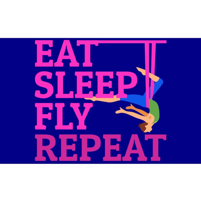 Wo Eat Sleep Fly Repeat Quote Aerial Yoga Silks Gift Bumper Sticker