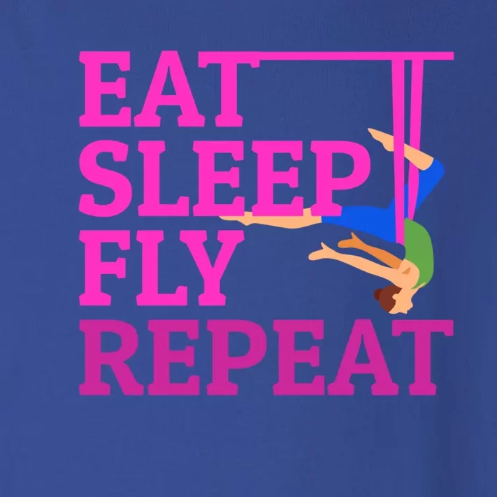 Wo Eat Sleep Fly Repeat Quote Aerial Yoga Silks Gift Toddler Long Sleeve Shirt