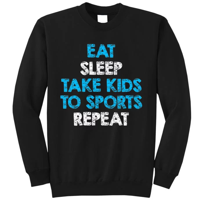 Wo Eat Sleep Take To Sports Repeat For Mom and Dad V-Neck Sweatshirt