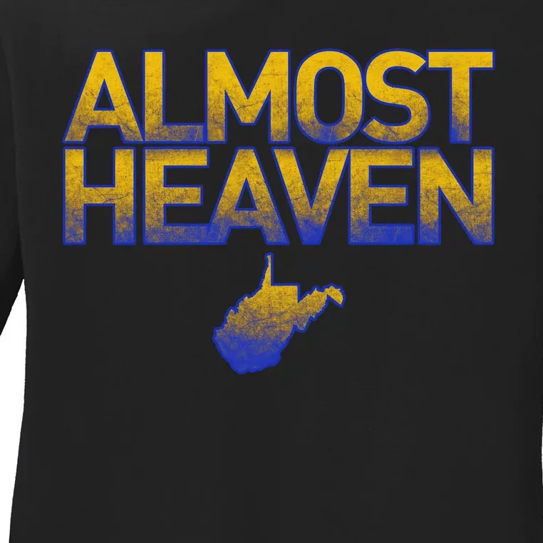 West Virginia Almost Heaven Ladies Long Sleeve Shirt