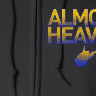 West Virginia Almost Heaven Full Zip Hoodie