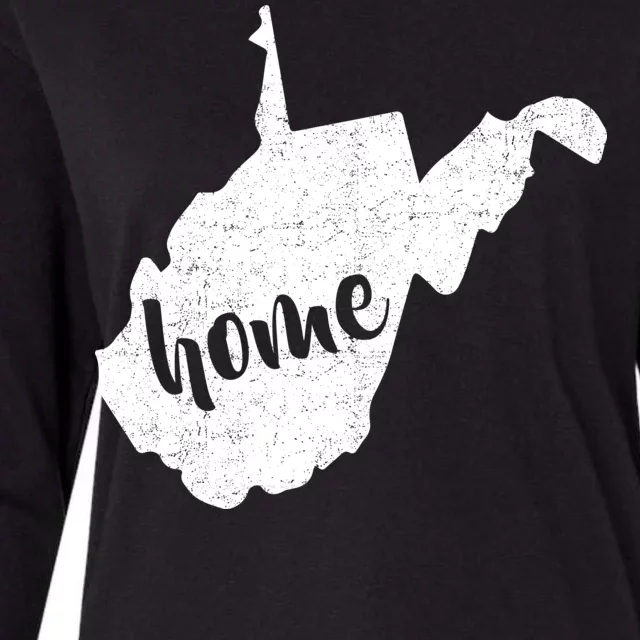 West Virginia Home State Womens Cotton Relaxed Long Sleeve T-Shirt