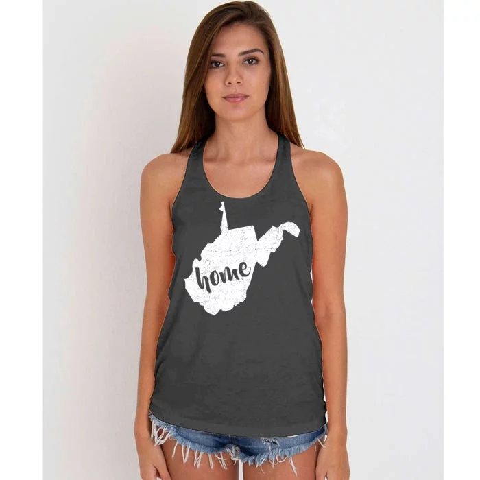 West Virginia Home State Women's Knotted Racerback Tank