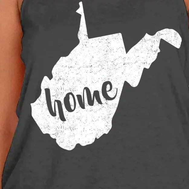 West Virginia Home State Women's Knotted Racerback Tank