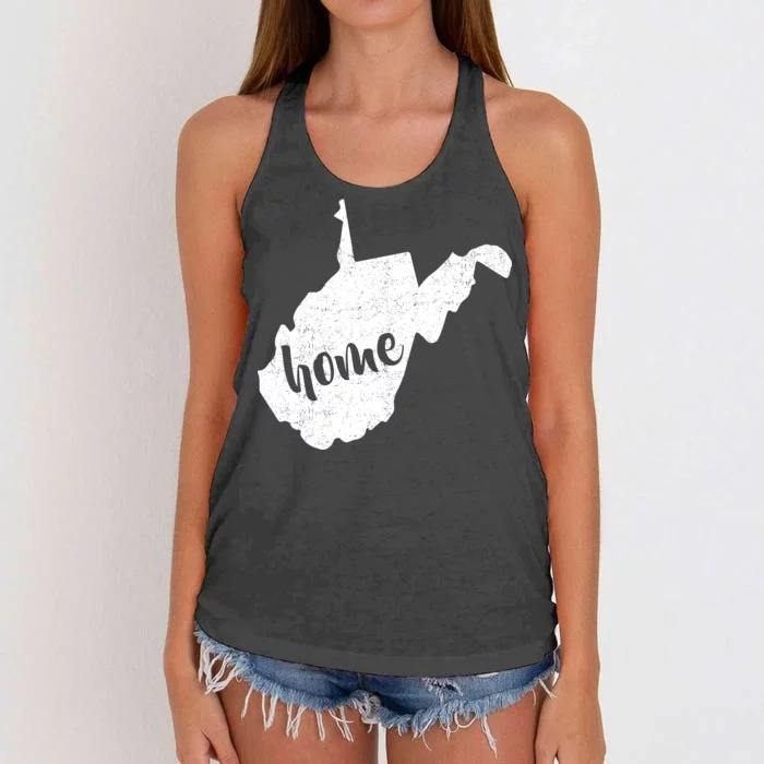 West Virginia Home State Women's Knotted Racerback Tank