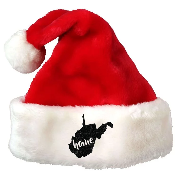 West Virginia Home State Premium Christmas Santa Hat