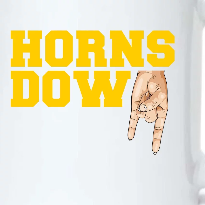 West Virginia Horns Down Football Fan Black Color Changing Mug