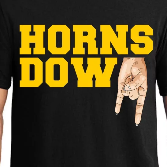 West Virginia Horns Down Football Fan Pajama Set