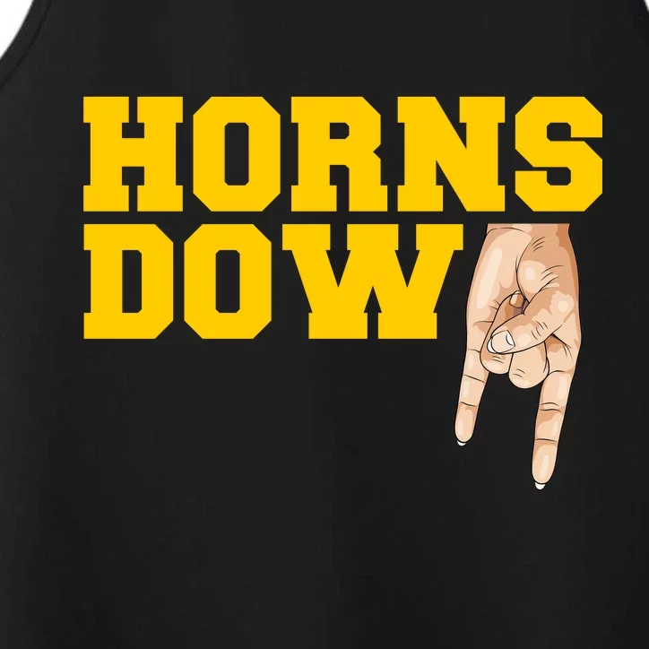 West Virginia Horns Down Football Fan Performance Tank