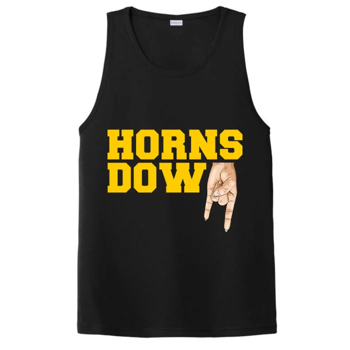 West Virginia Horns Down Football Fan Performance Tank