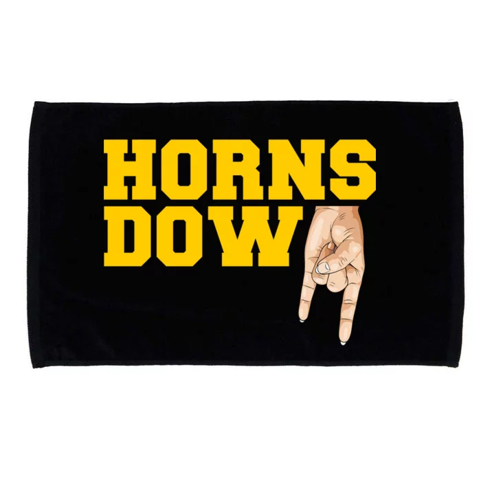 West Virginia Horns Down Football Fan Microfiber Hand Towel