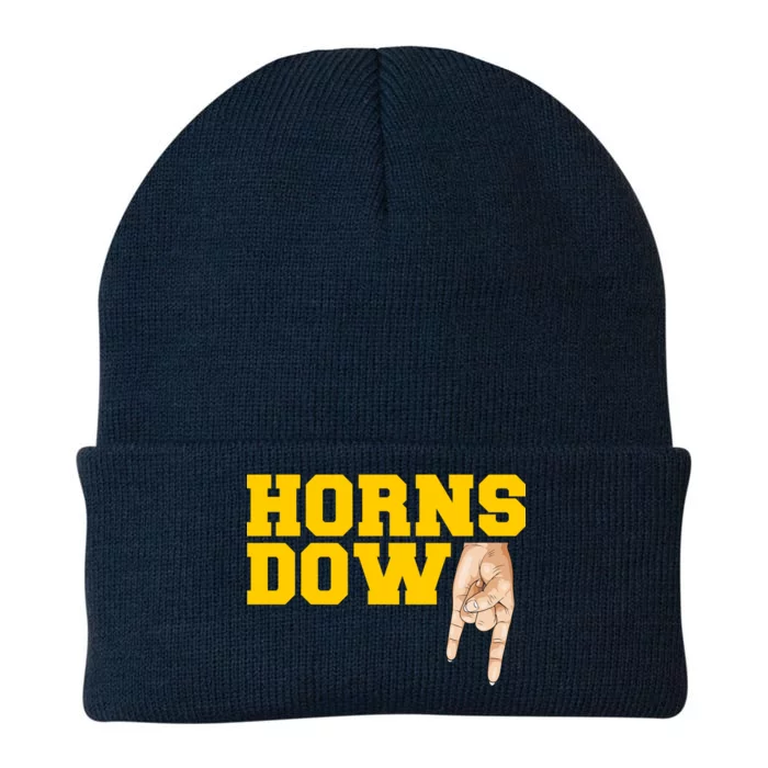 West Virginia Horns Down Football Fan Knit Cap Winter Beanie