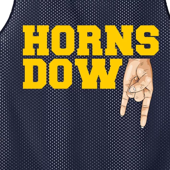 West Virginia Horns Down Football Fan Mesh Reversible Basketball Jersey Tank