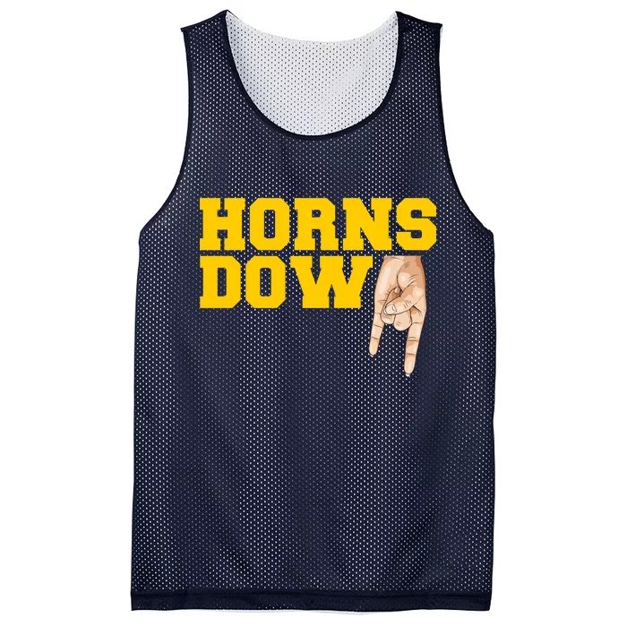 West Virginia Horns Down Football Fan Mesh Reversible Basketball Jersey Tank