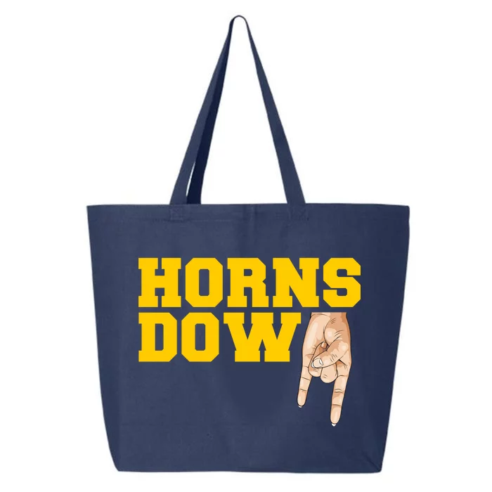 West Virginia Horns Down Football Fan 25L Jumbo Tote