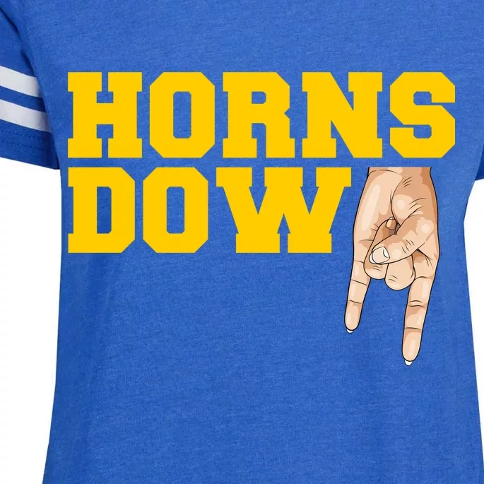 West Virginia Horns Down Football Fan Enza Ladies Jersey Football T-Shirt